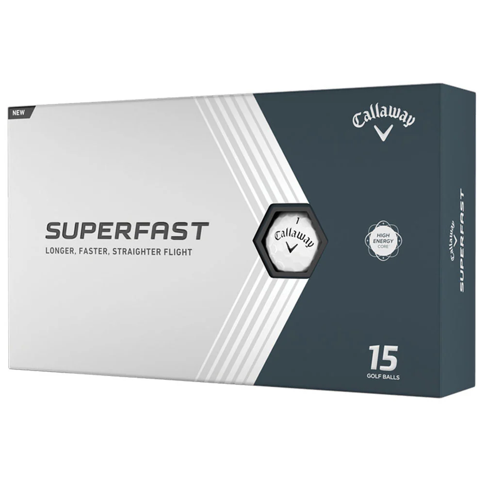 Callaway White SuperFast Golf Balls (15 Ball Pack) - Image 5