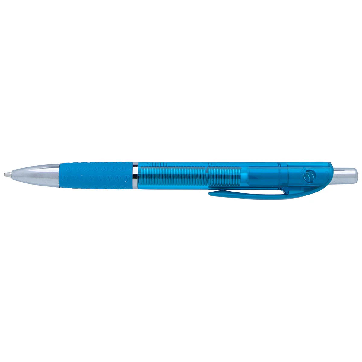 Souvenir Turquoise Translucent Image Grip Pen - Image 4