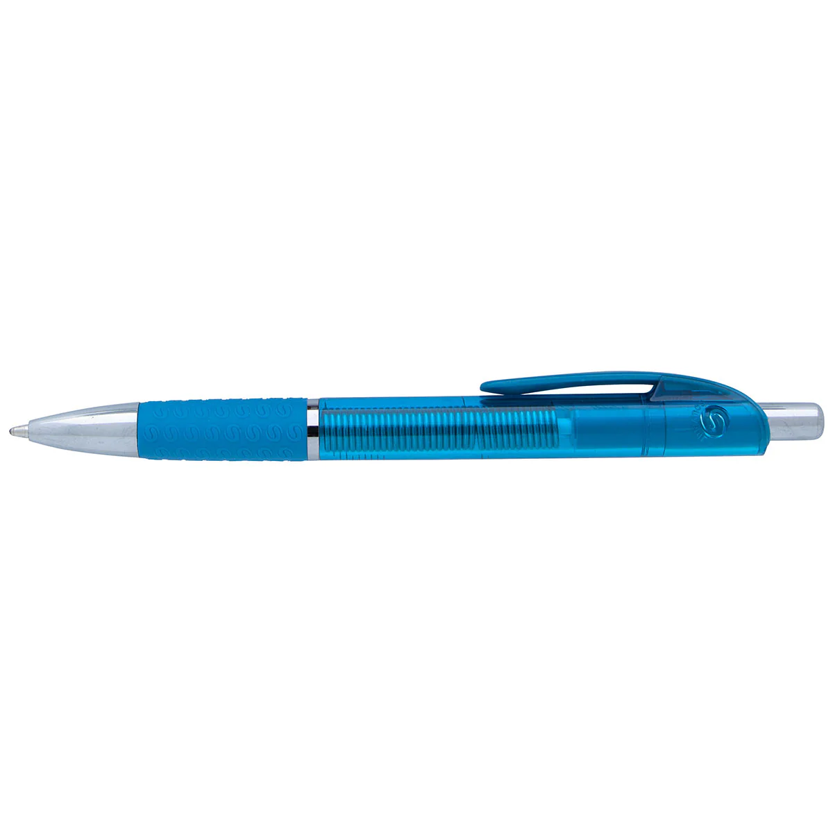 Souvenir Turquoise Translucent Image Grip Pen - Image 6