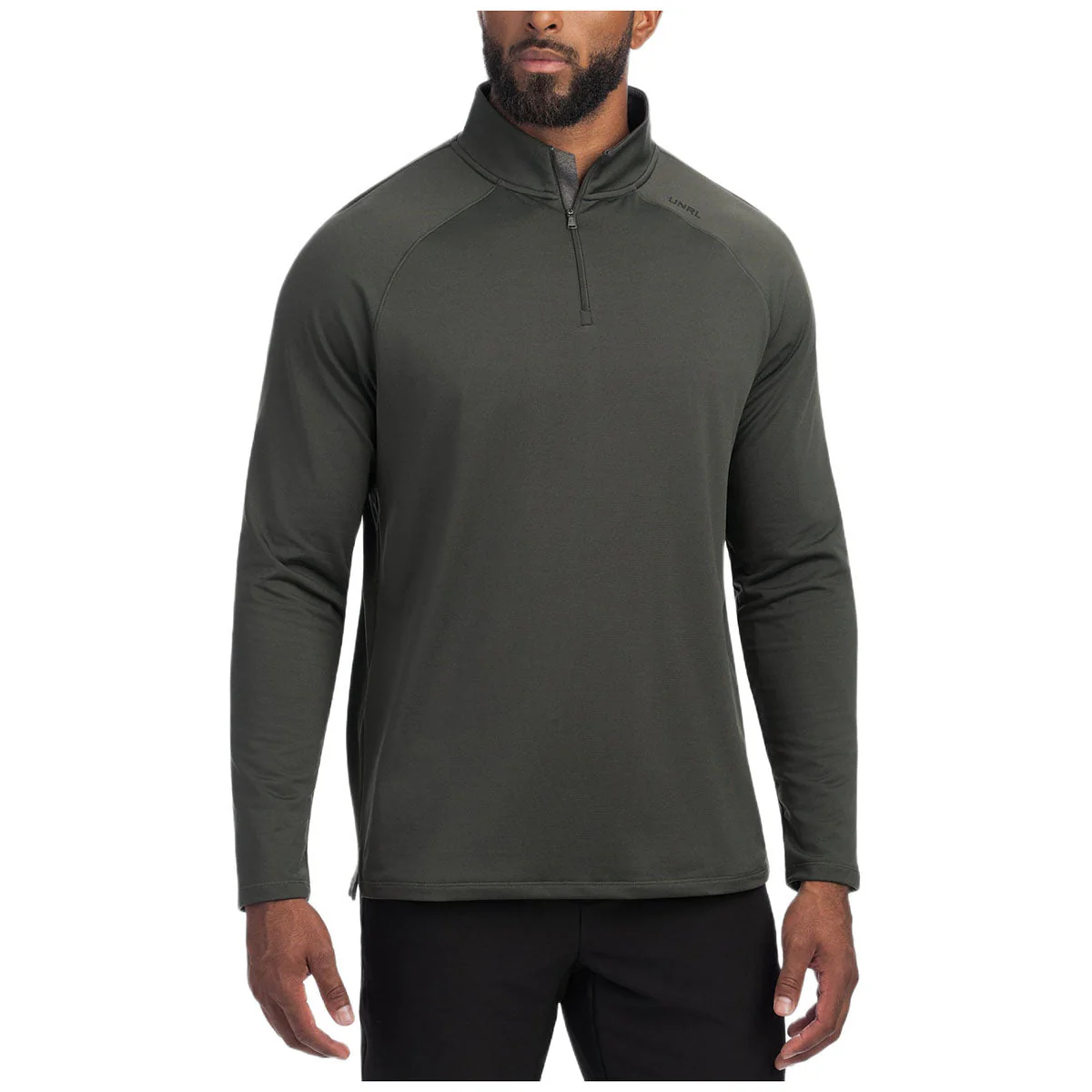 UNRL Men's Pine Interlock Quarter Zip