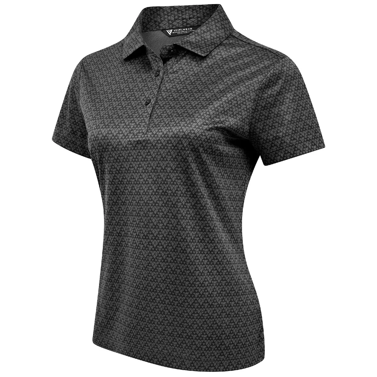 Levelwear Women's Charcoal System Polo - Image 3