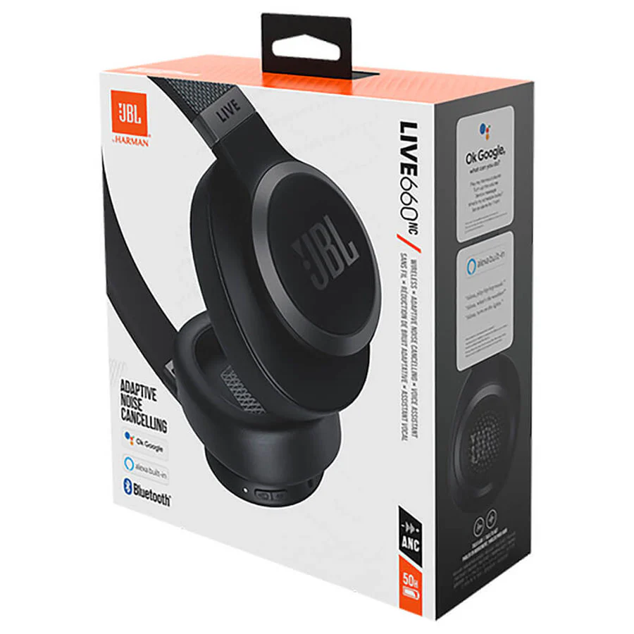 JBL Black Live 660Nc Wireless Over-Ear Nc Headphones - Image 6