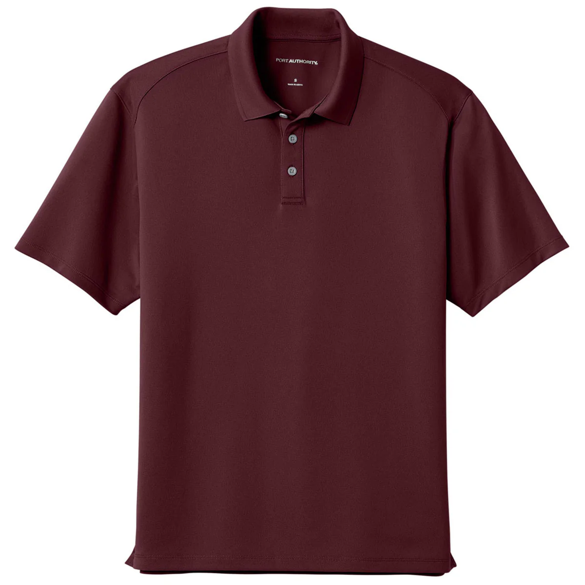 Port Authority Men's Burgundy Wearever Performance Pique Polo