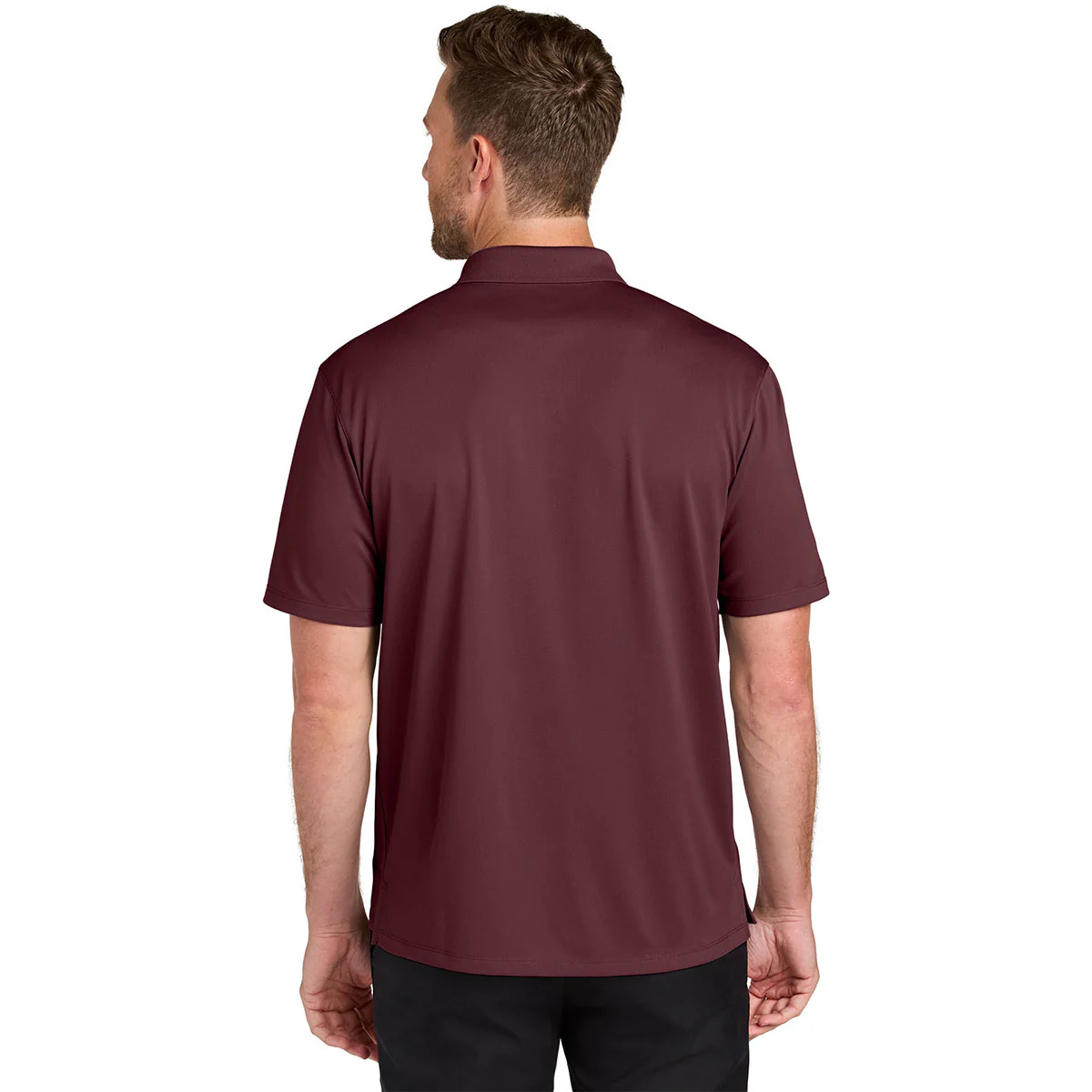 Port Authority Men's Burgundy Wearever Performance Pique Polo - Image 4