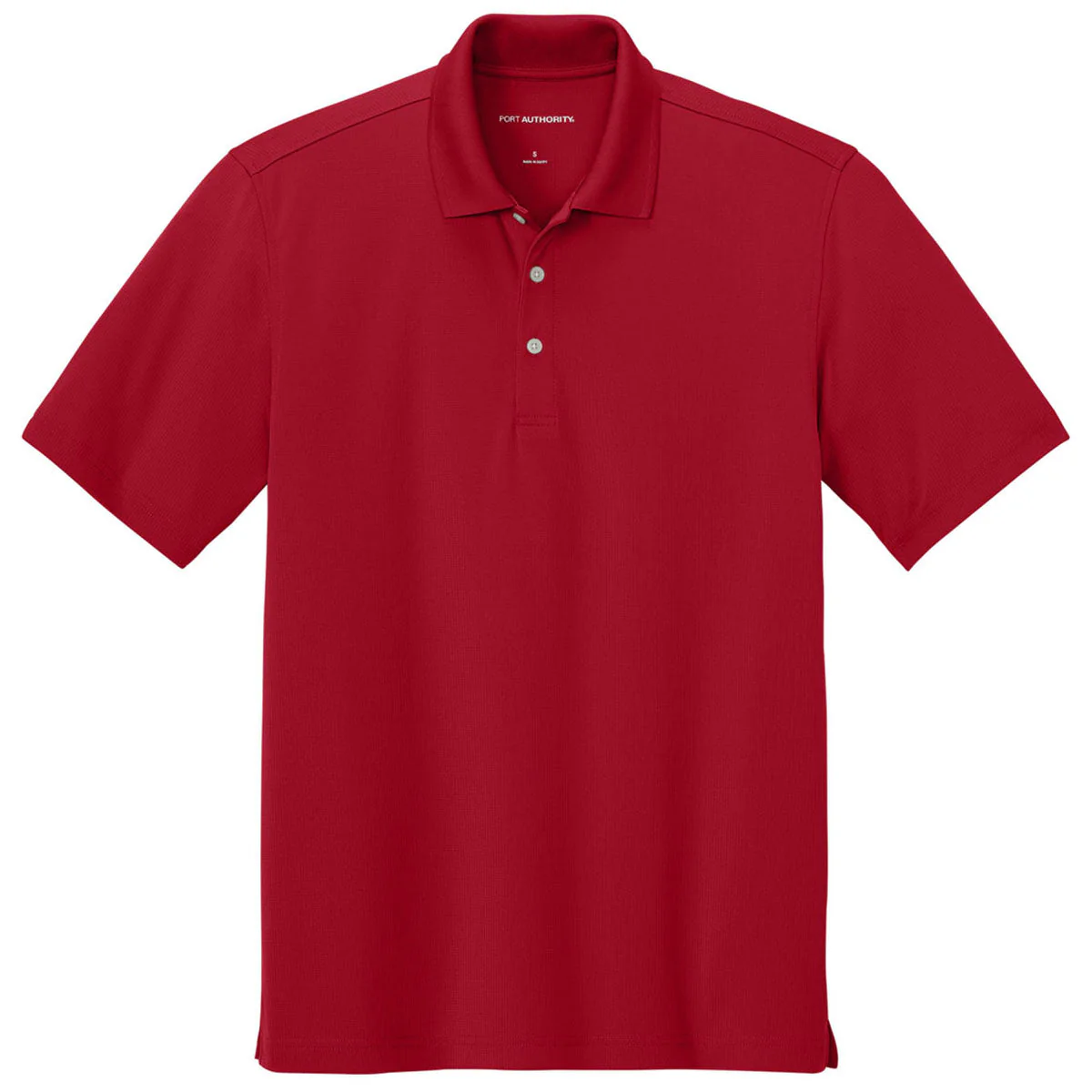 Port Authority Men's Rich Red Dry Zone Stain-Release Grid Polo