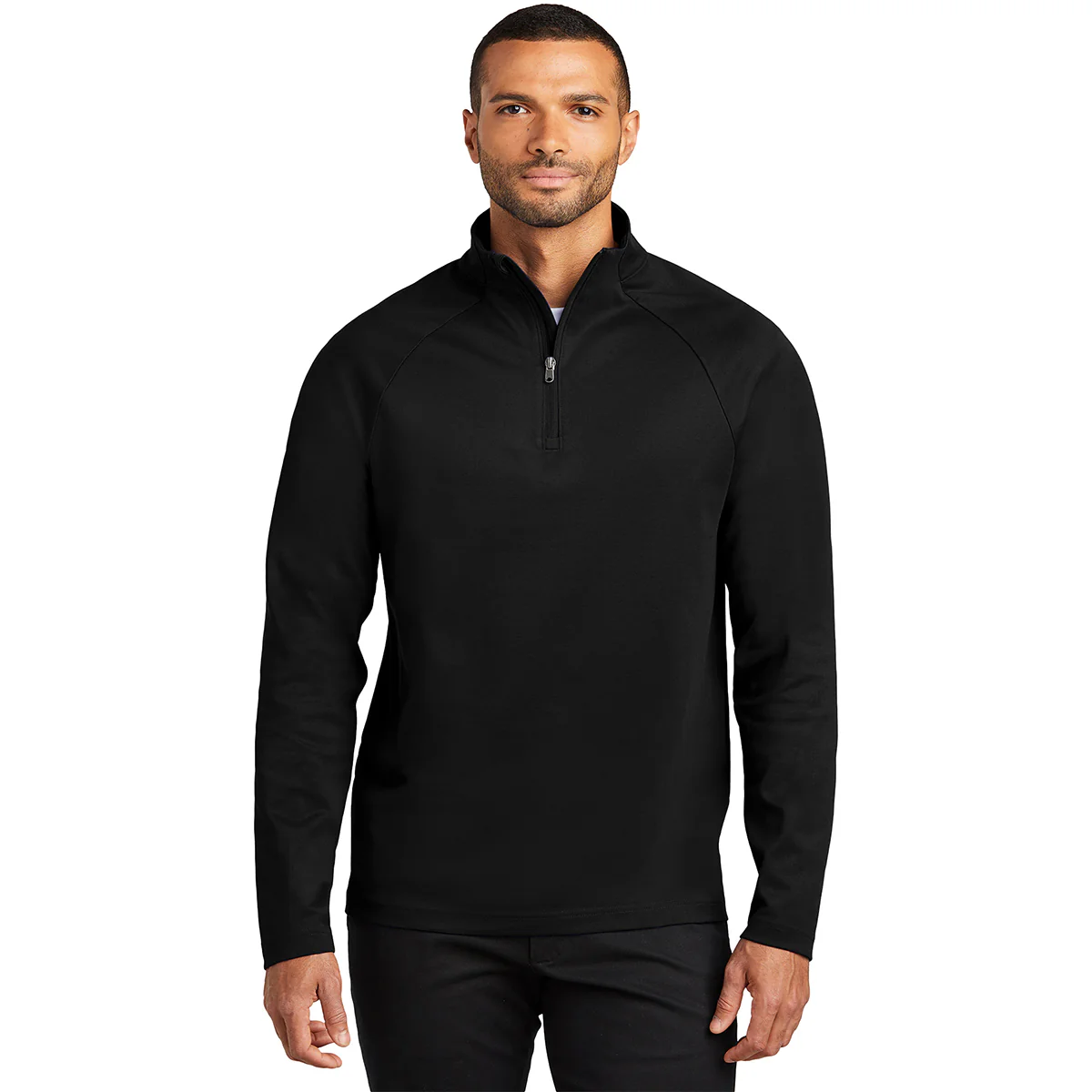 Port Authority Men's Deep Black C-FREE Cypress 1/4 Zip - Image 3