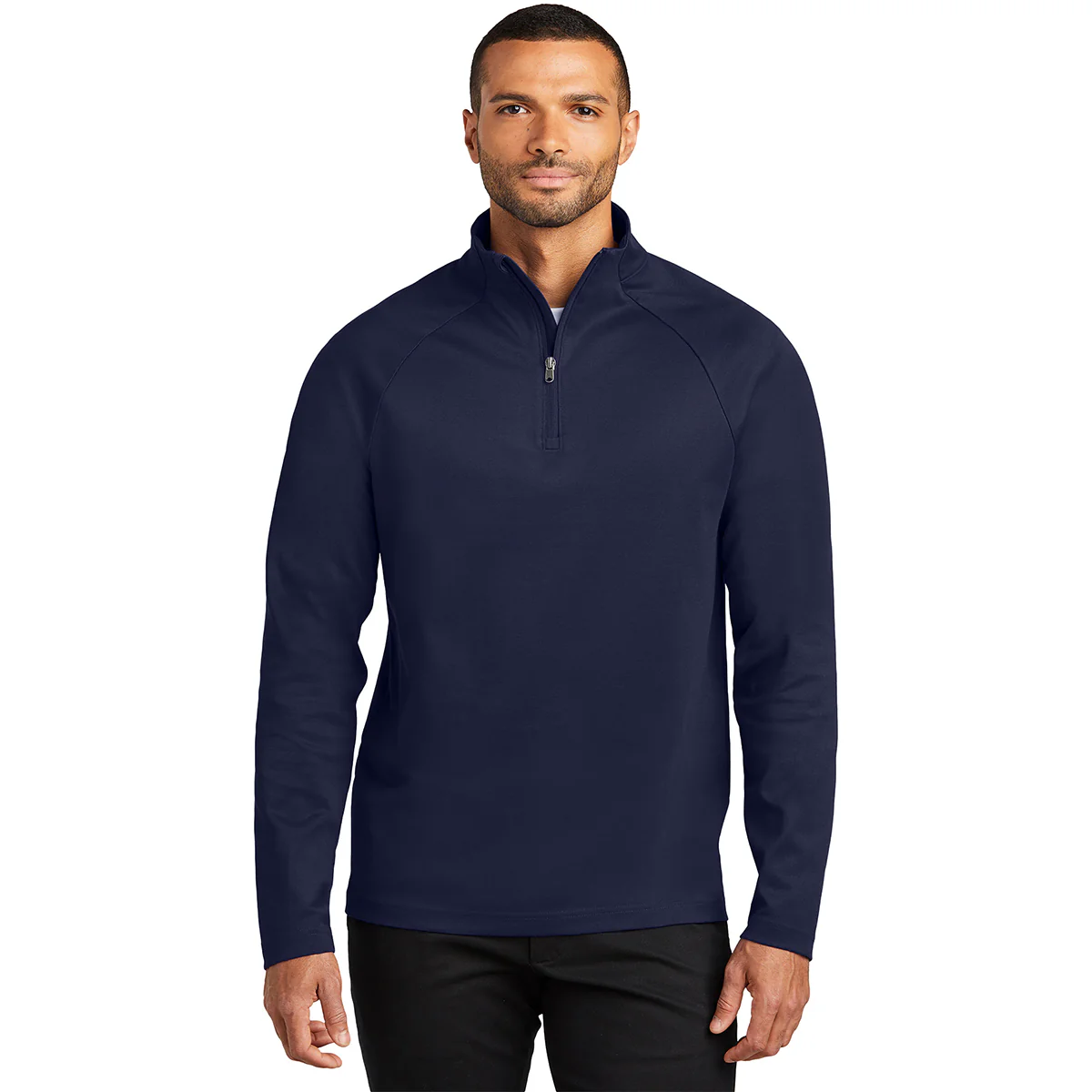 Port Authority Men's True Navy C-FREE Cypress 1/4 Zip - Image 3