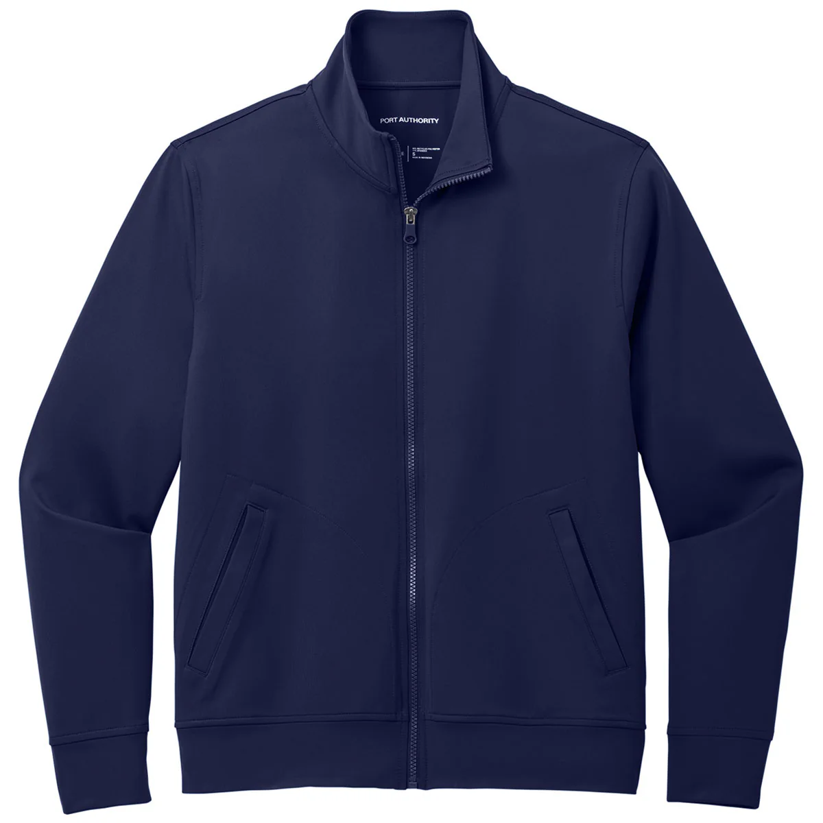 Port Authority Men's True Navy C-FREE Double Knit Full-Zip