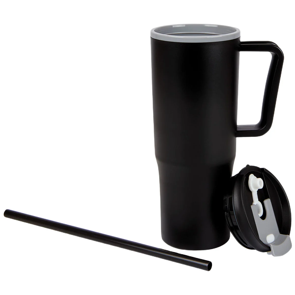 Logomark Black Agnew 30 oz. Double Wall Polypropylene Mug - Image 4