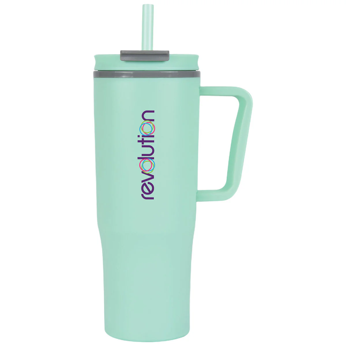 Logomark Green Agnew 30 oz. Double Wall Polypropylene Mug - Image 6
