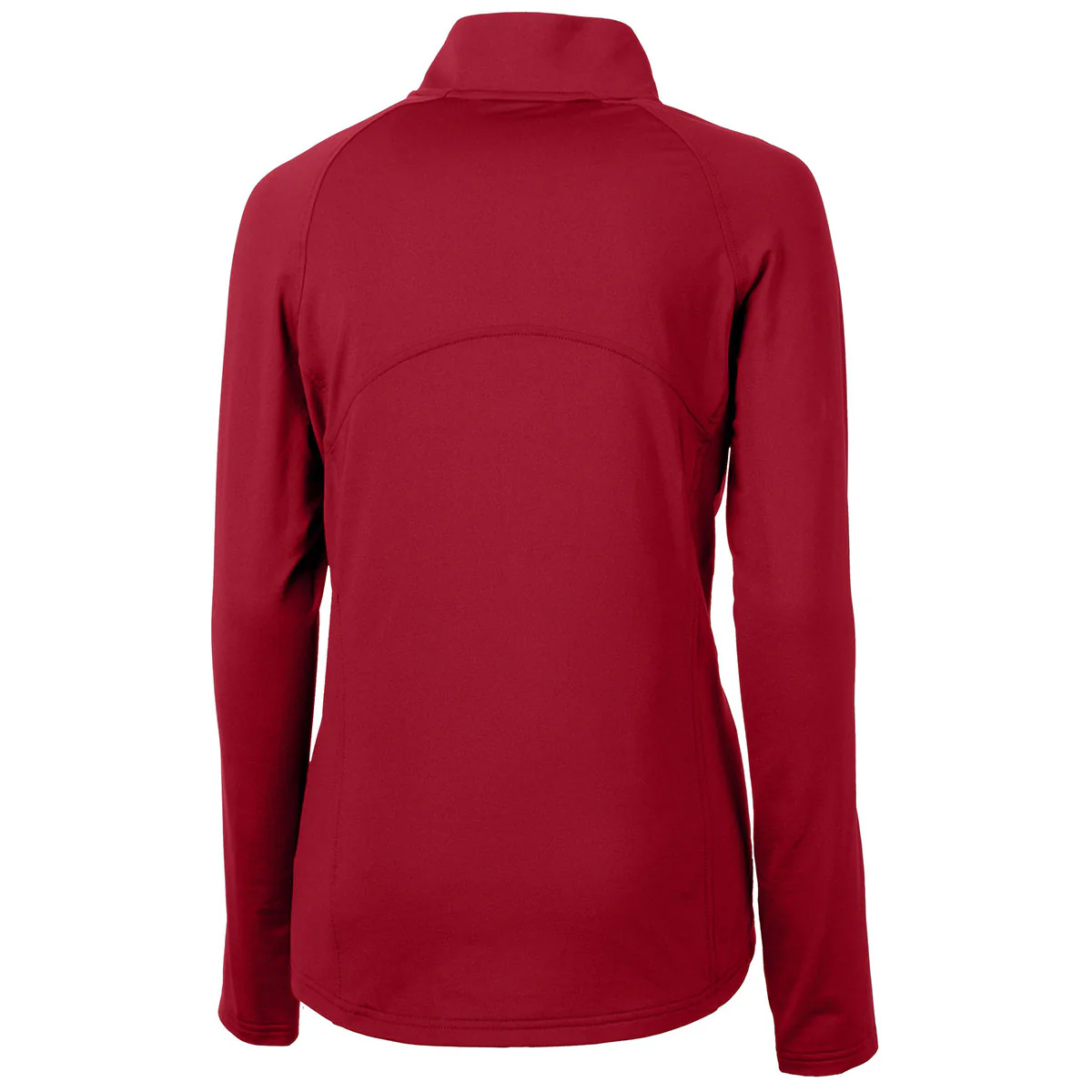 Cutter & Buck Women's Cardinal Red Adapt Eco Knit Recycled Half Zip Pullover - Image 2