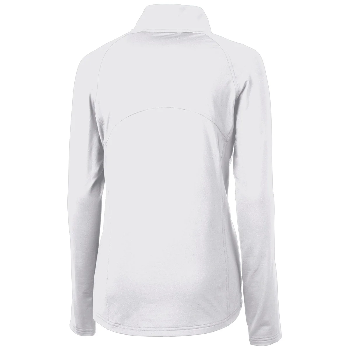 Cutter & Buck Women's White Adapt Eco Knit Recycled Half Zip Pullover - Image 2