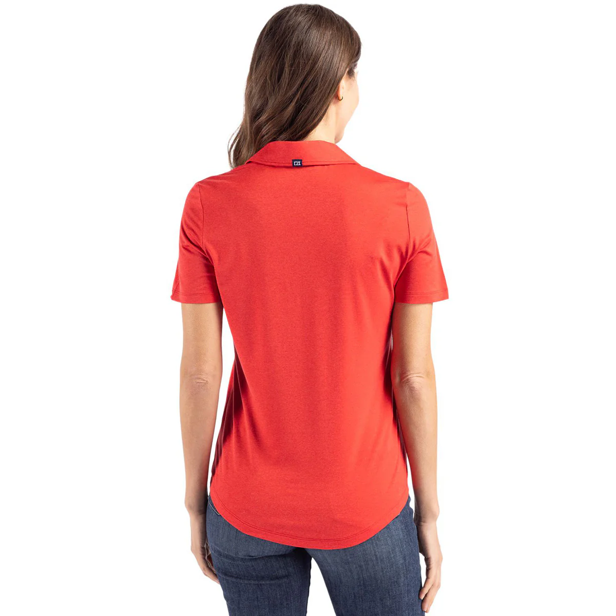 Cutter & Buck Women's Red Coastline Epic Comfort Eco Recycled Polo - Image 4