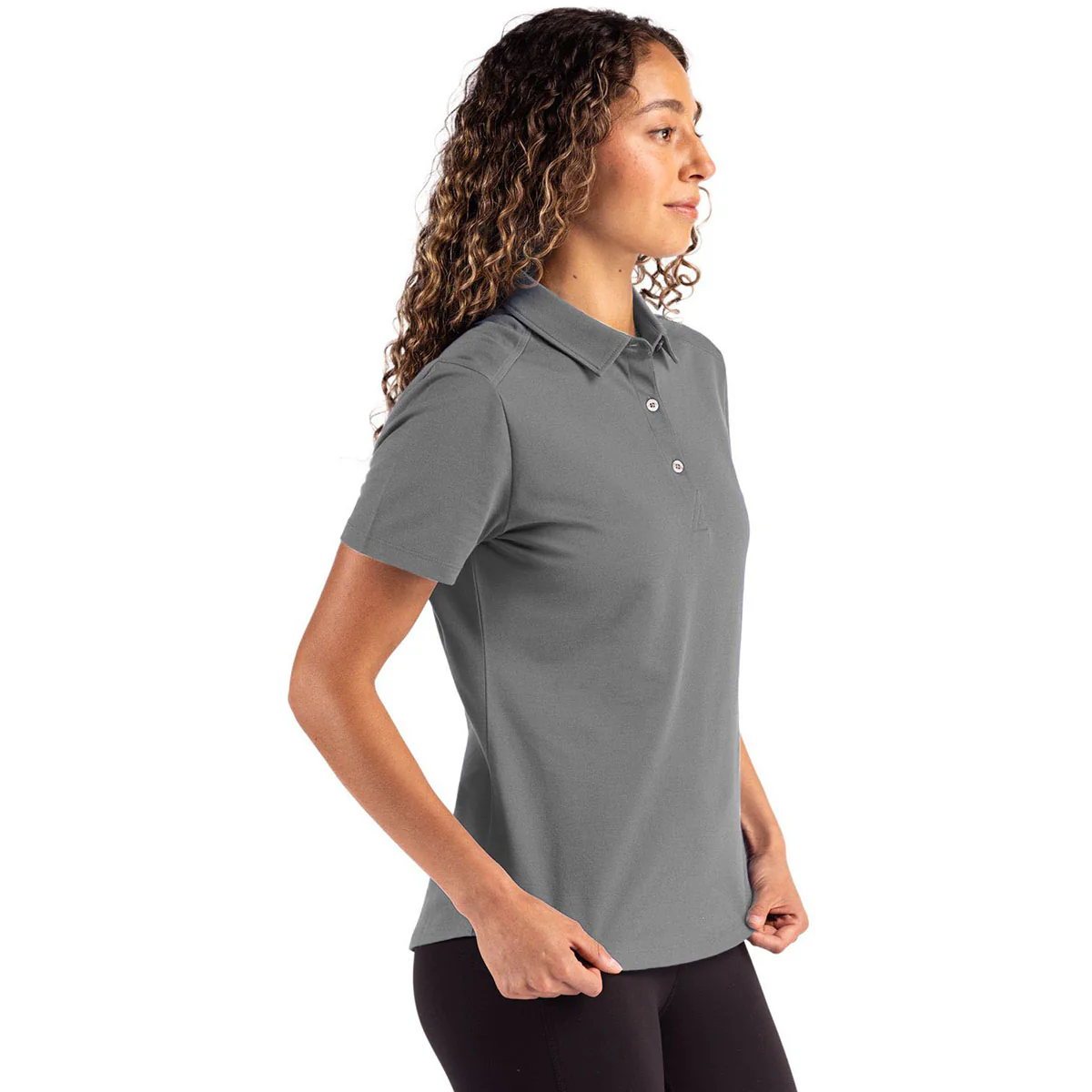 Cutter & Buck Women's Elemental Grey Advantage Refresh Epic Confidence Recycled Tri-Blend Pique Polo - Image 5