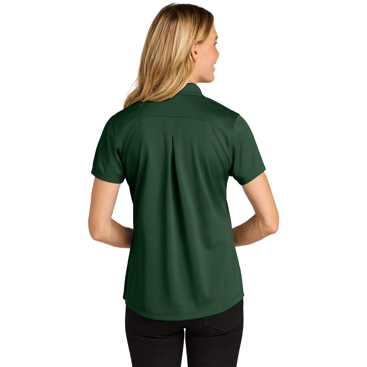 Port Authority Women's Deep Forest Green Wearever Performance Pique Polo - Image 4
