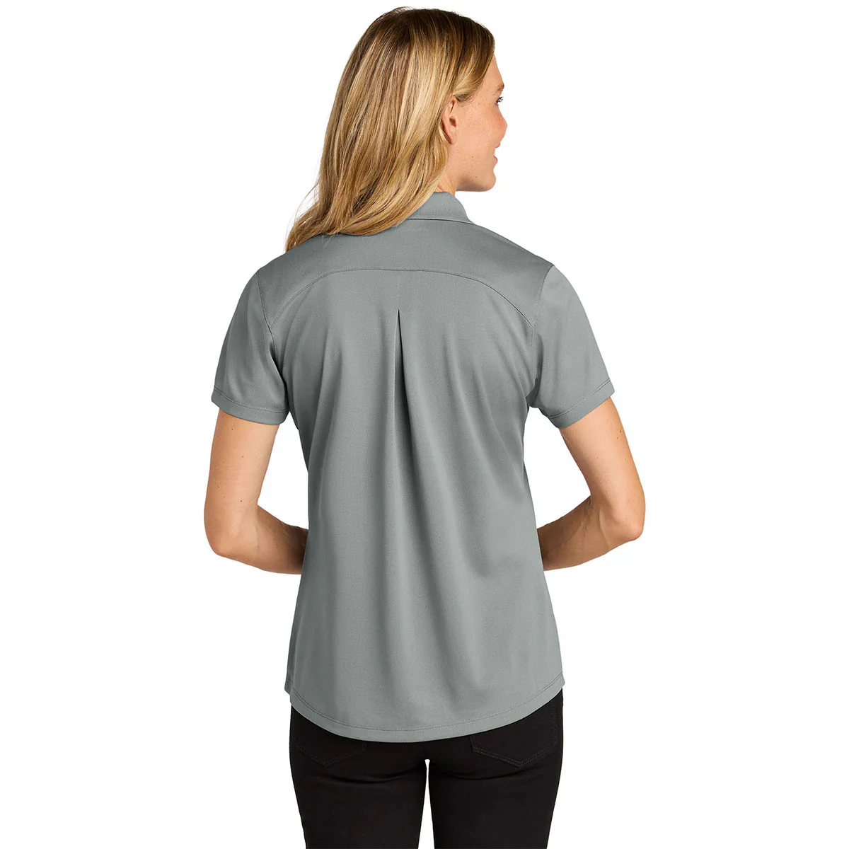 Port Authority Women's Gusty Grey Wearever Performance Pique Polo - Image 4