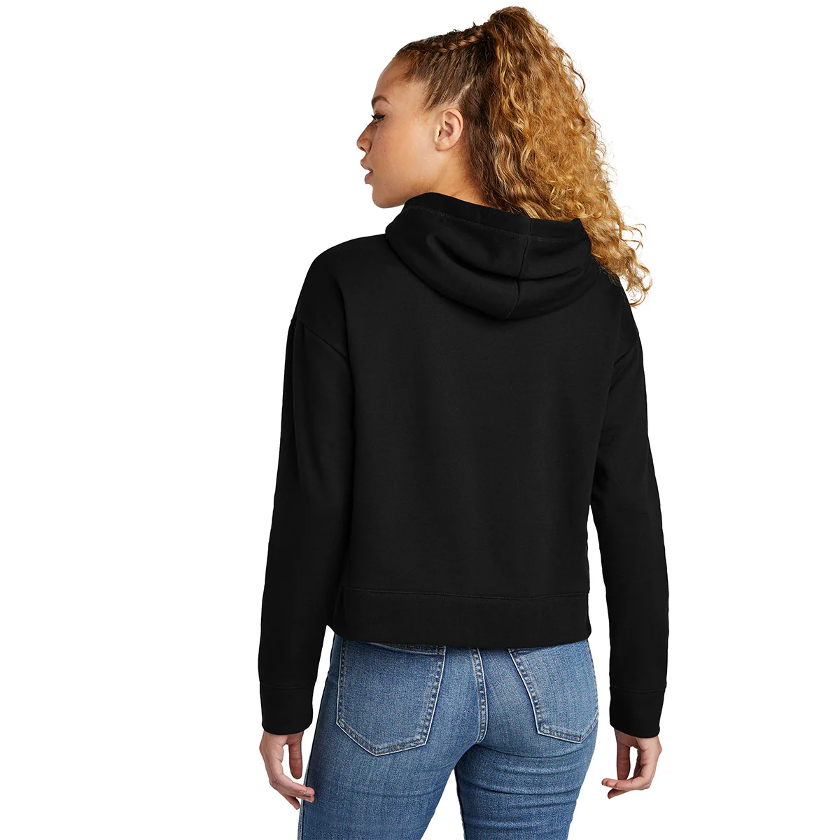 New Era Women's Black Comback Fleece Pullover Hoodie - Image 4