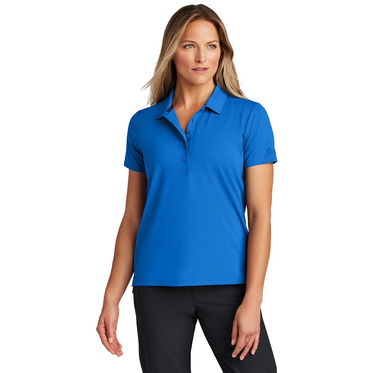 OGIO Women's Cobalt Blue Regain Polo - Image 3