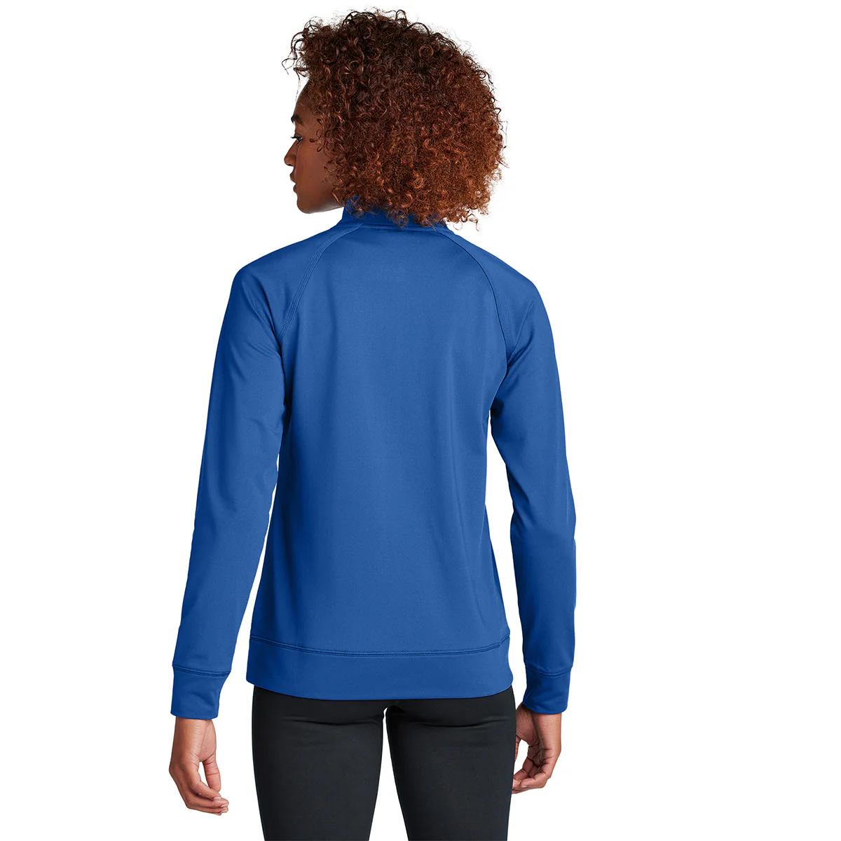 Sport-Tek Women's True Royal Sport-Wick Stretch Full-Zip Cadet Jacket - Image 4
