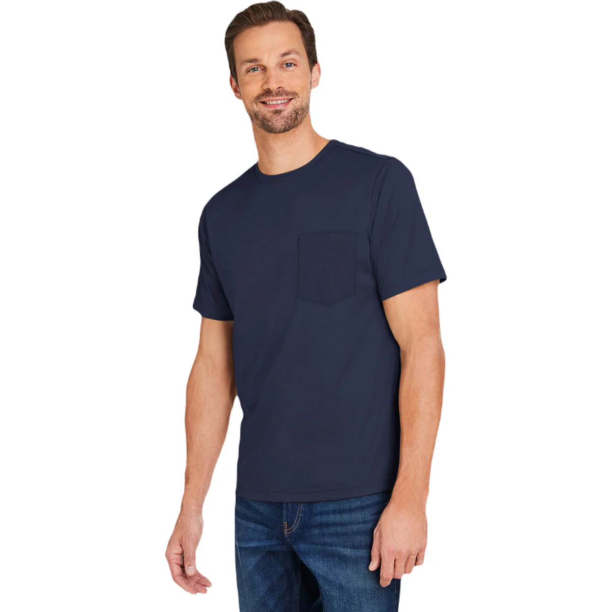 Harriton Unisex Dark Navy Charge Snag and Soil Protect - Image 6