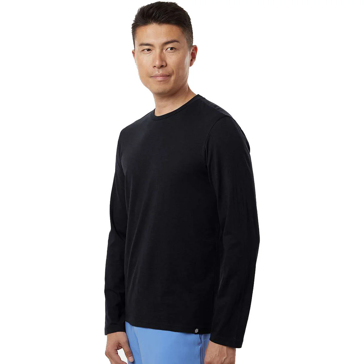 Jaanuu Men's Black RegenX Cotton Underscrub Long Sleeve T-Shirt - Image 5