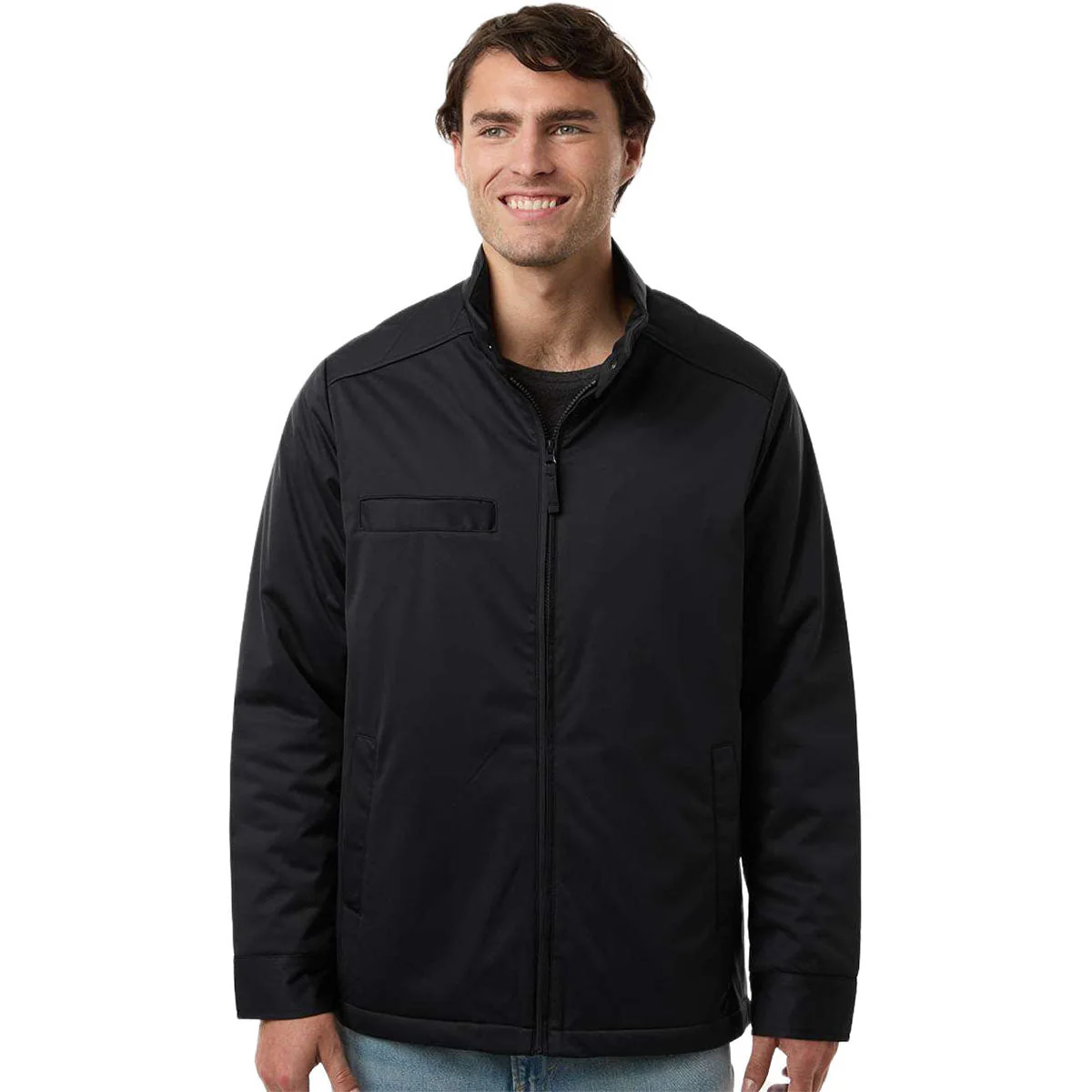 Harriton Men's Black Guardian Insulated Utility Jacket - Image 3