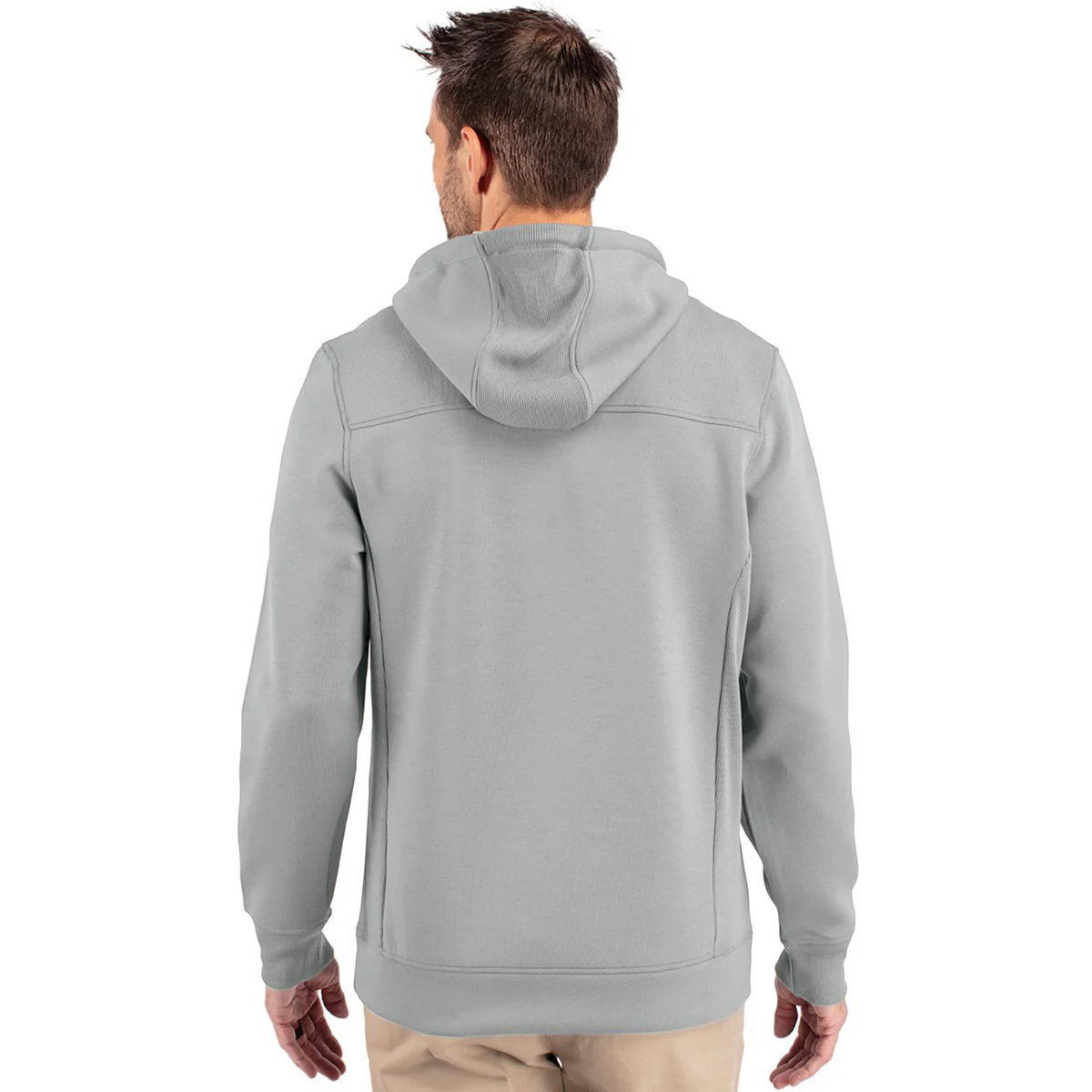 Cutter & Buck Men's Solitare Roam Eco Half Zip Recycled Pullover Hoodie - Image 4