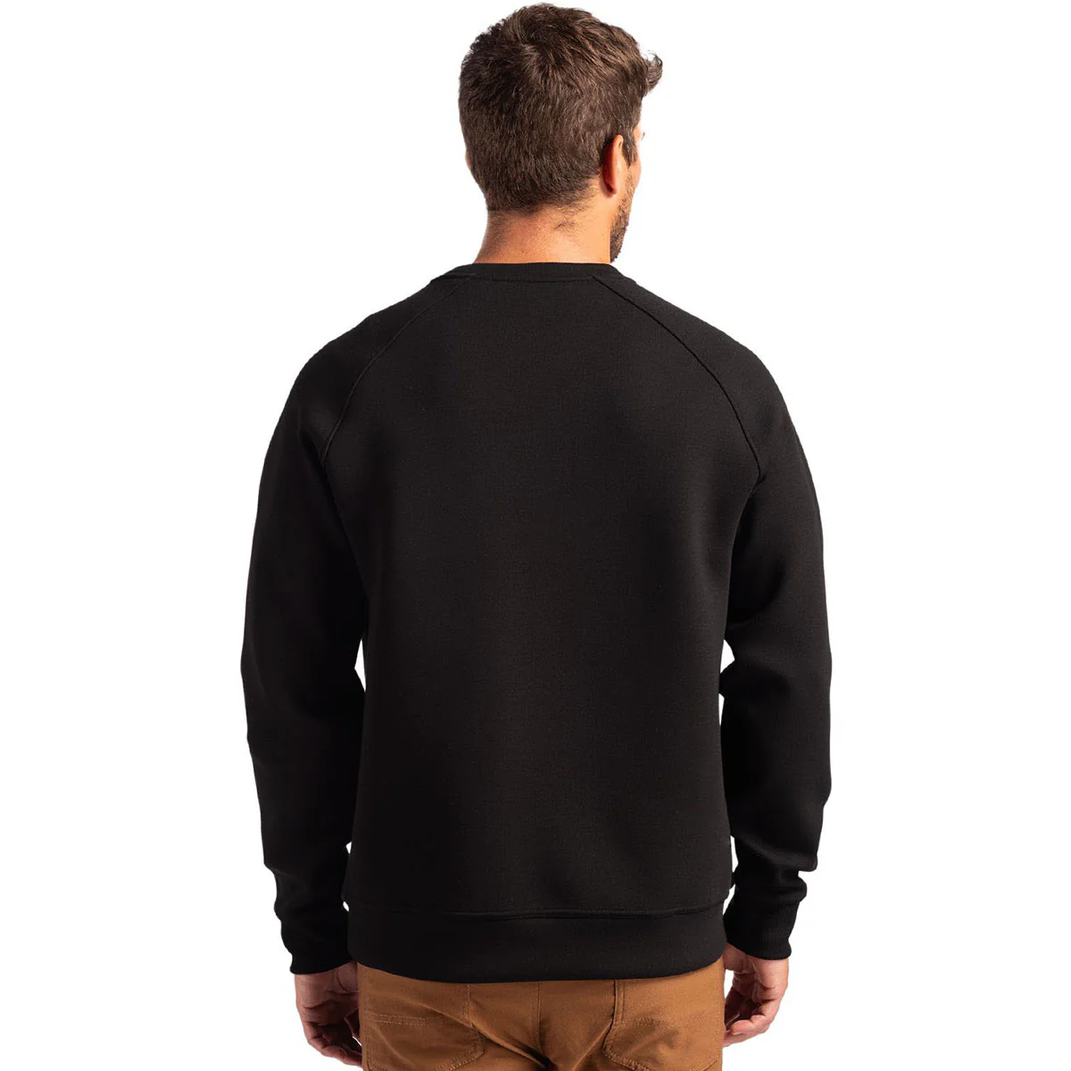 Cutter & Buck Men's Black Roam Recycled Crew Neck Pullover - Image 4