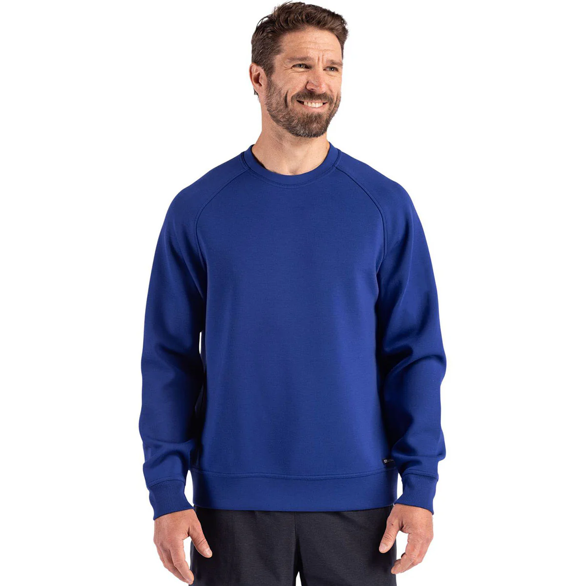 Cutter & Buck Men's Tour Blue Roam Recycled Crew Neck Pullover - Image 3