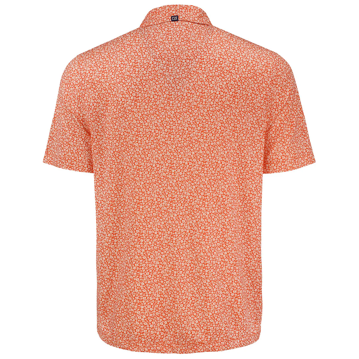 Cutter & Buck Men's College Orange Pike Eco Flora Print Polo - Image 2