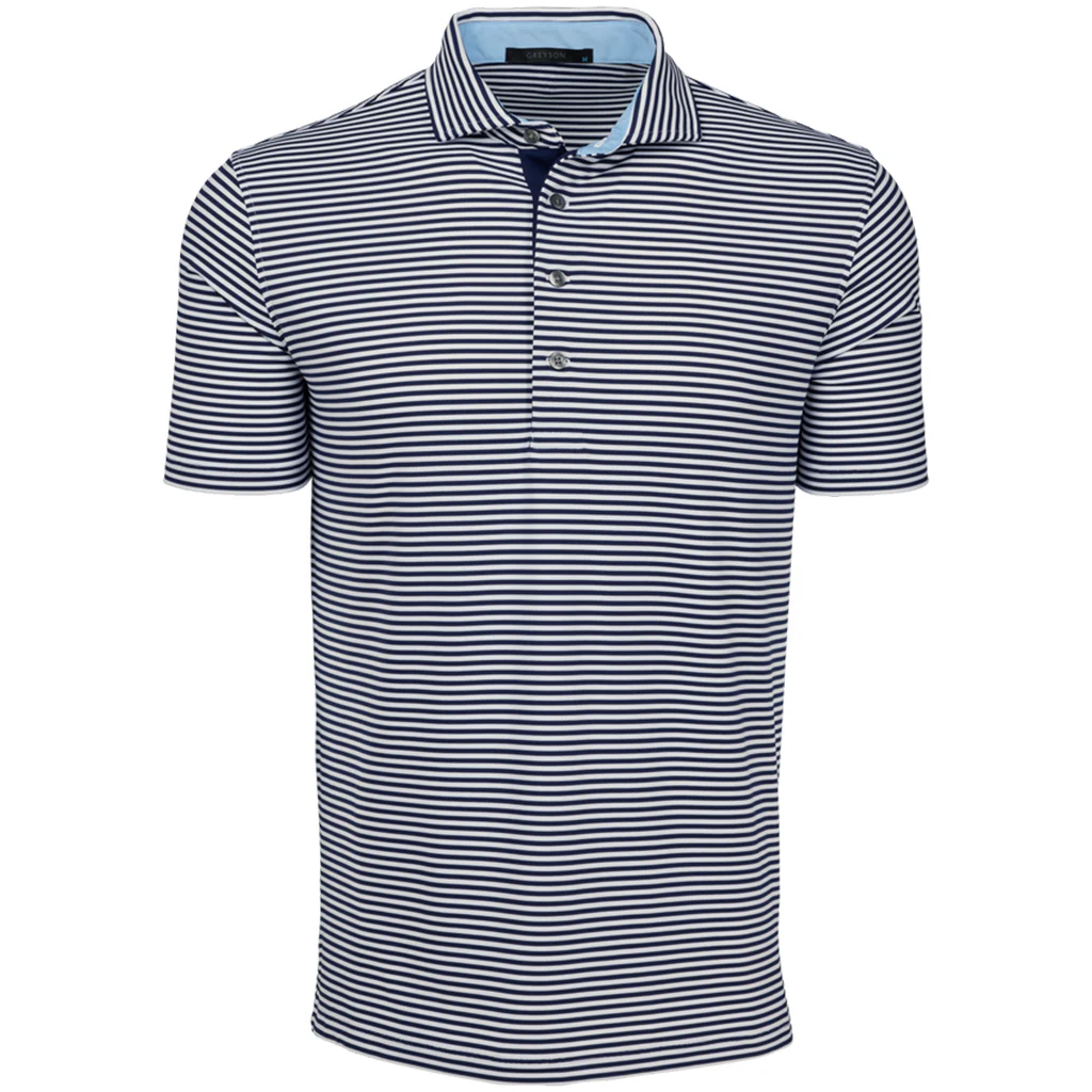 Greyson Men's Arctic/Maltese Blue Quogue Polo