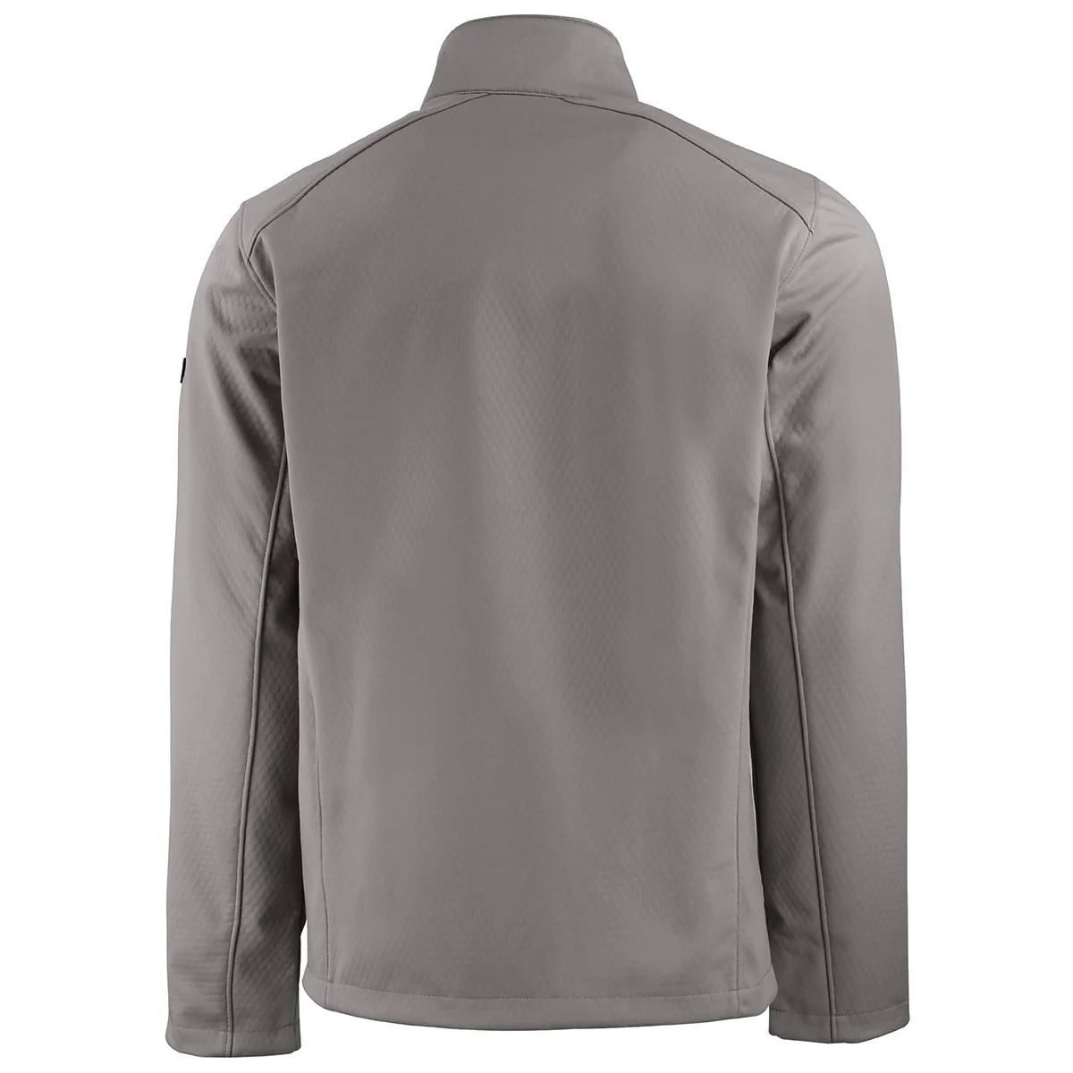 Cutter & Buck Men's Elemental Grey Evoke Eco Softshell Recycled Full Zip Jacket - Image 2