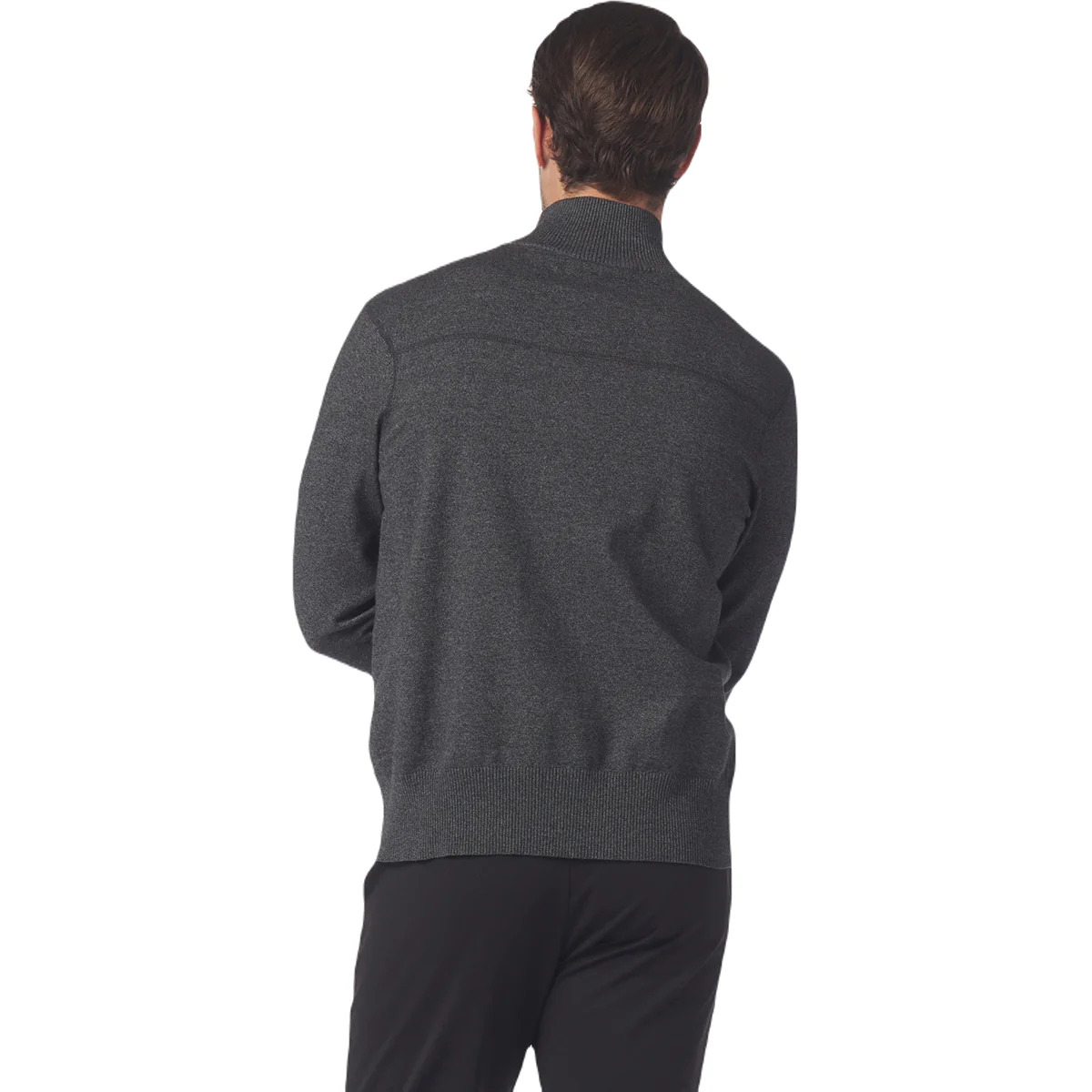 Glyder Men's Black Heather Ace 1/4 Zip - Image 2