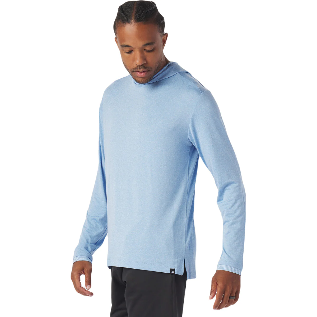 Glyder Men's Ice Blue Heather Taclite Hoodie - Image 3