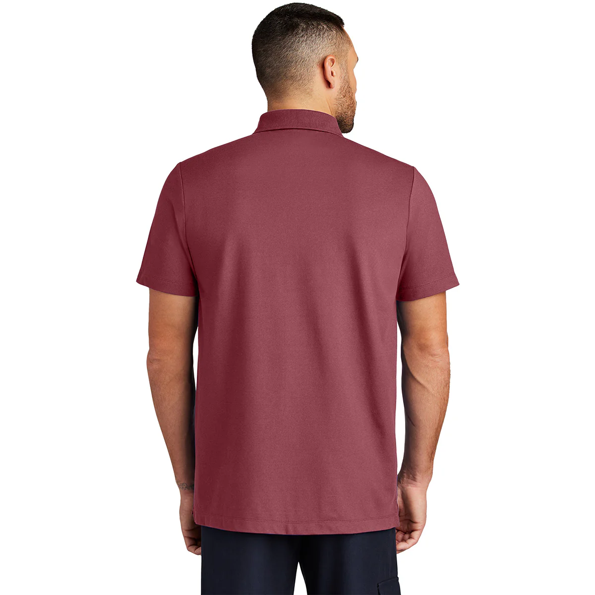 Mercer+Mettle Men's Rosewood Stretch Pique Polo - Image 4