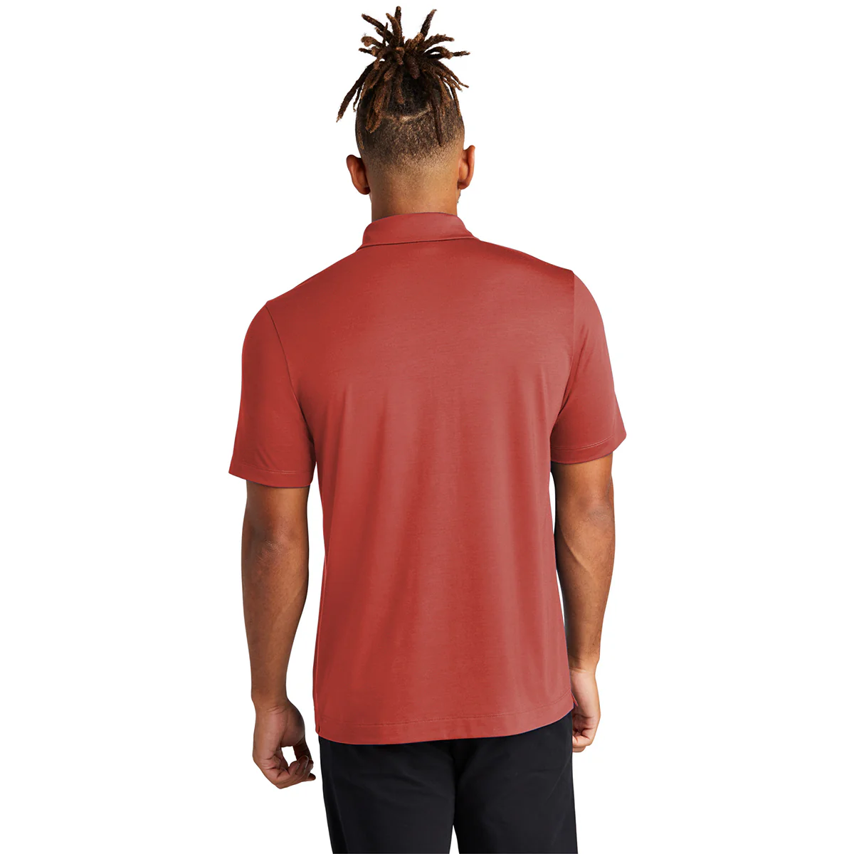 Mercer+Mettle Men's Terracotta Stretch Jersey Polo - Image 4