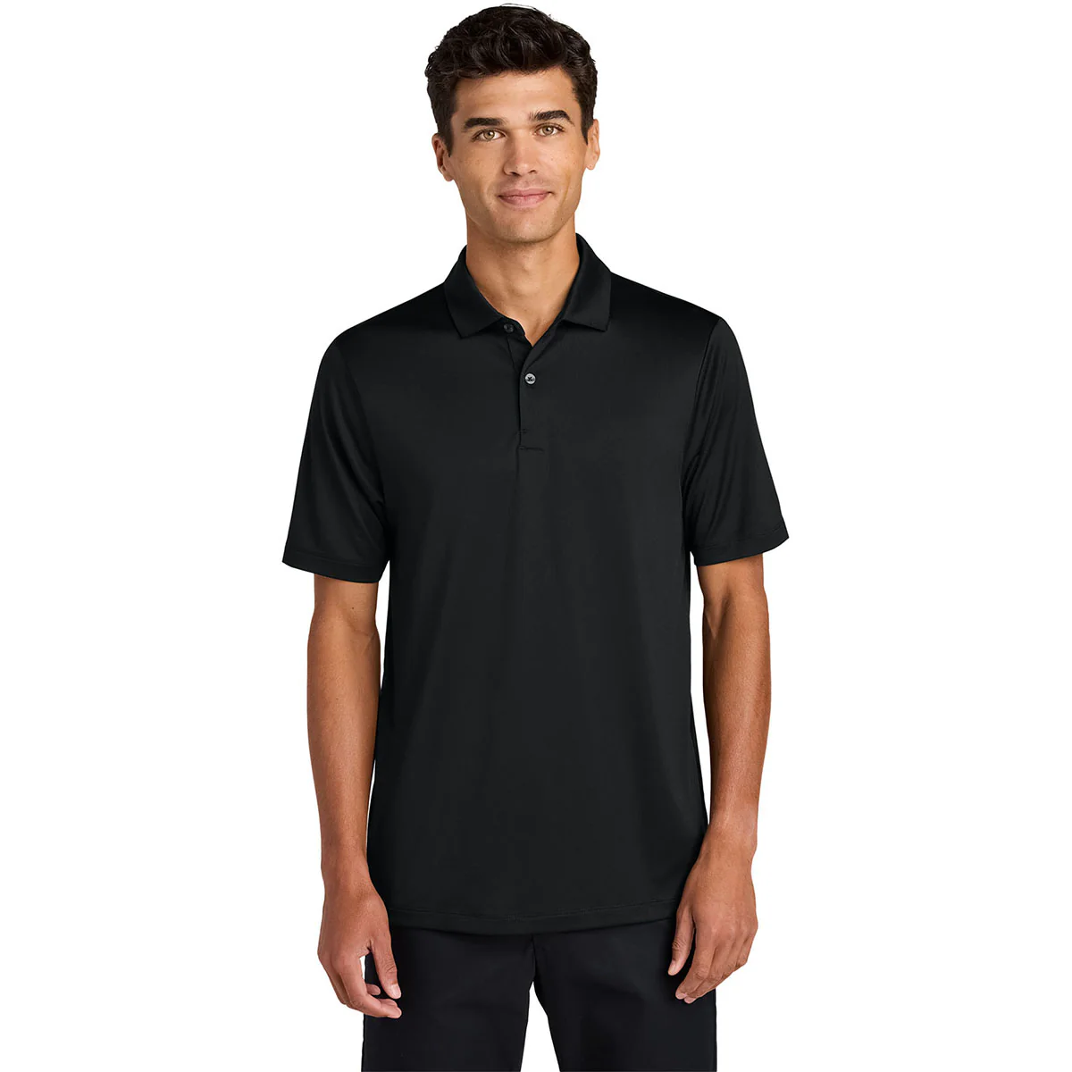 Mercer+Mettle Men's Deep Black Recharge Jersey Polo - Image 3
