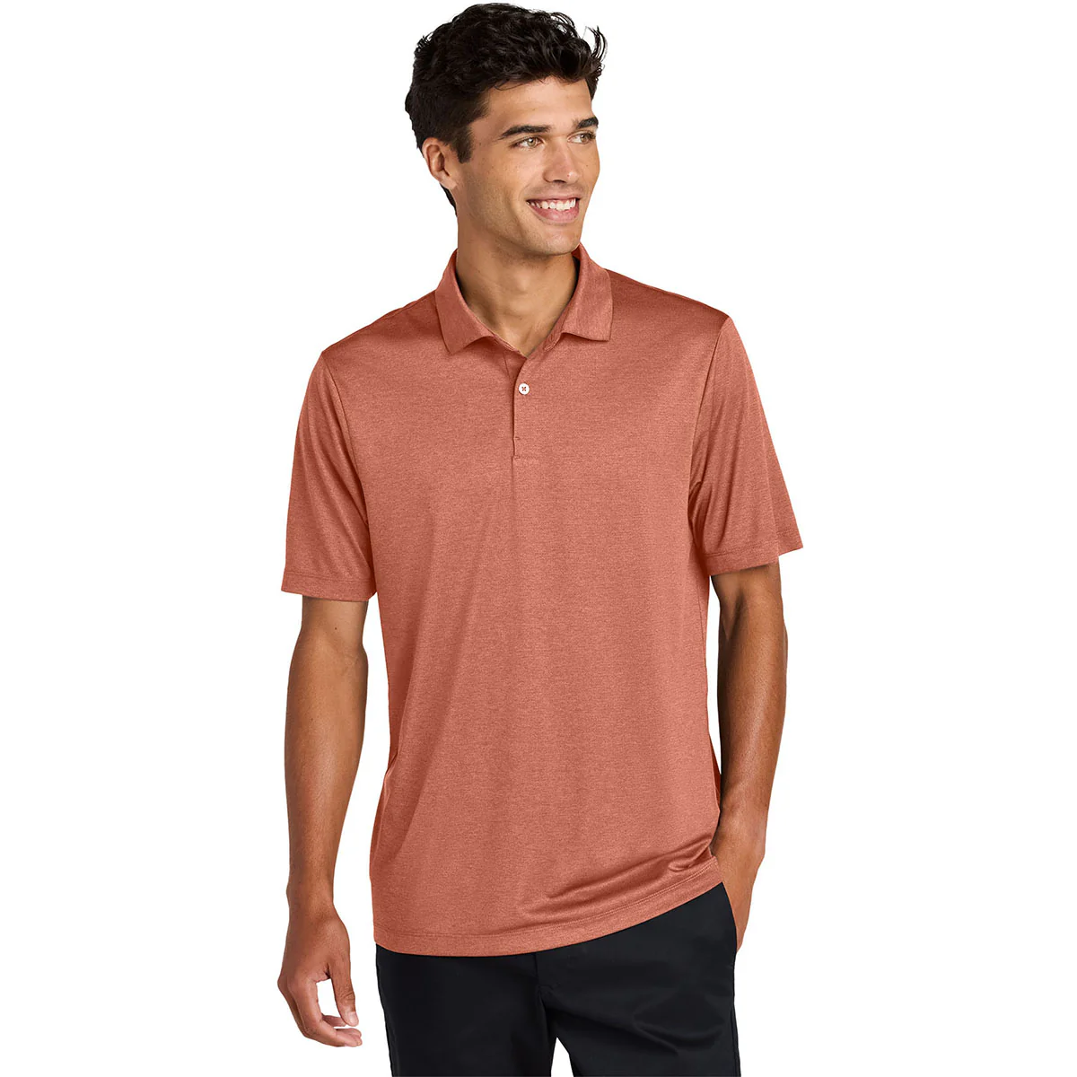 Mercer+Mettle Men's Sienna Heather Recharge Jersey Polo - Image 3