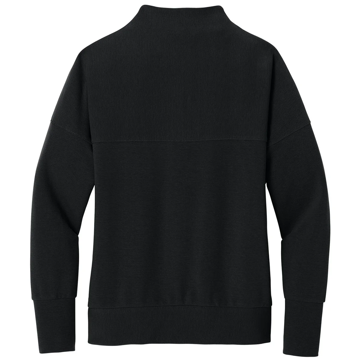 Mercer+Mettle Women's Deep Black Linear Texture 1/4-Zip - Image 2
