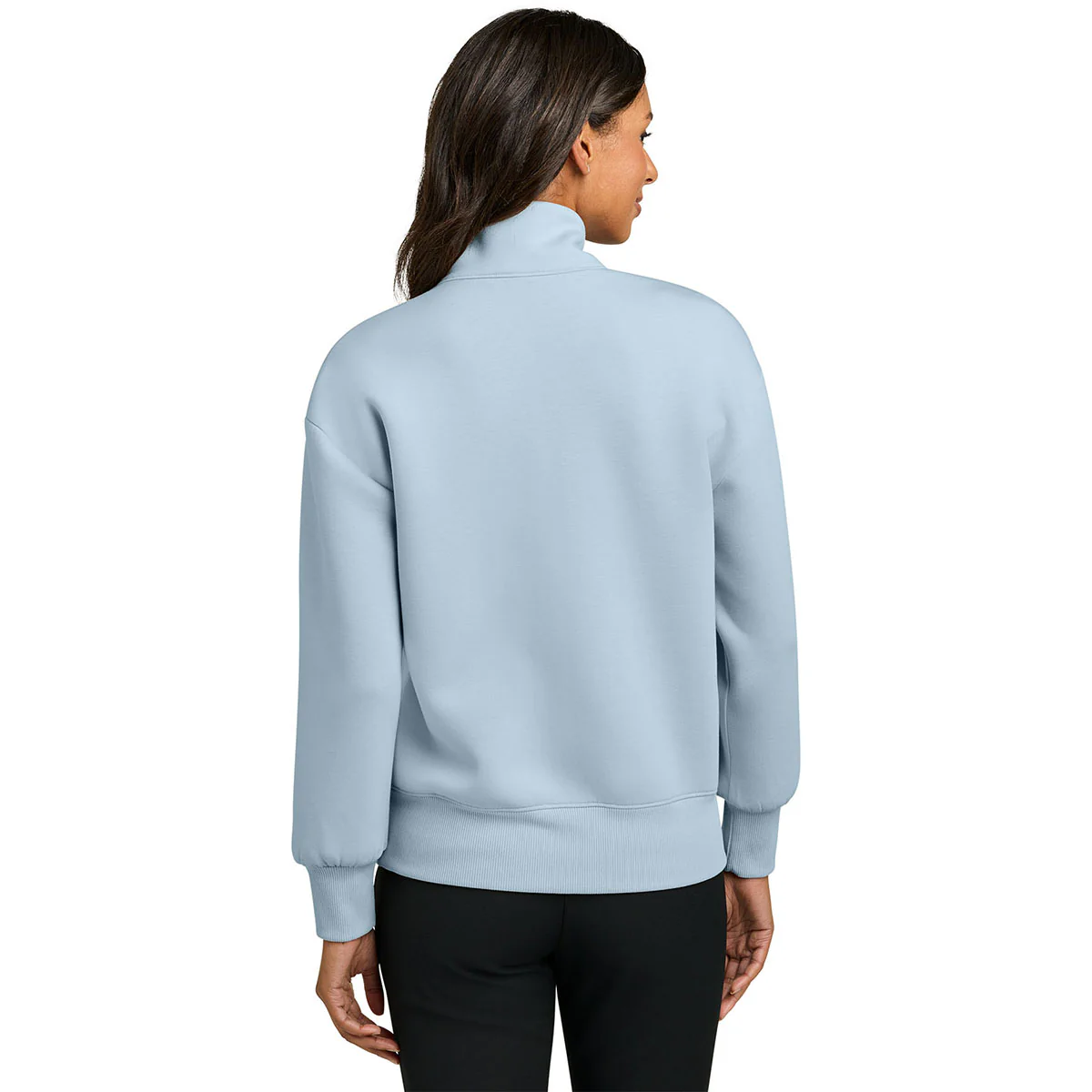 Mercer+Mettle Women's Celestial Blue Soft Spacer 1/4-Zip - Image 4