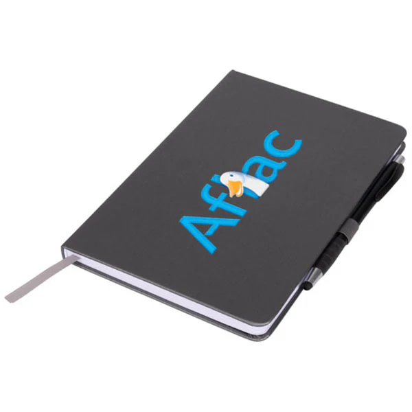 SnugZ Cool Grey Neptune Notebook with Pen - Image 3