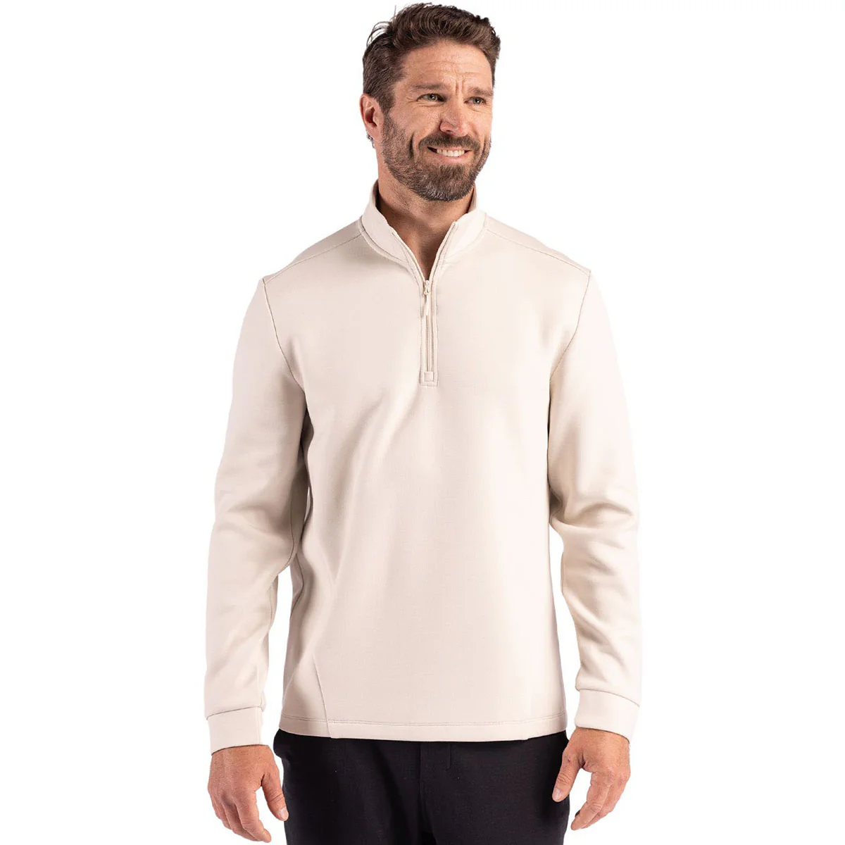 Clique Men's Fog Haven Recycled Quarter Zip Pullover - Image 3