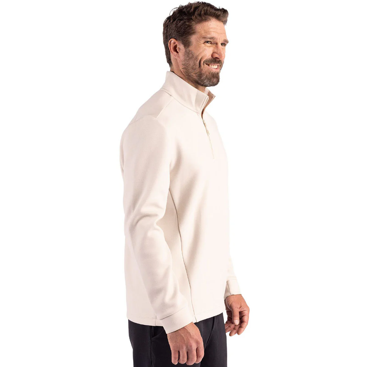 Clique Men's Fog Haven Recycled Quarter Zip Pullover - Image 5