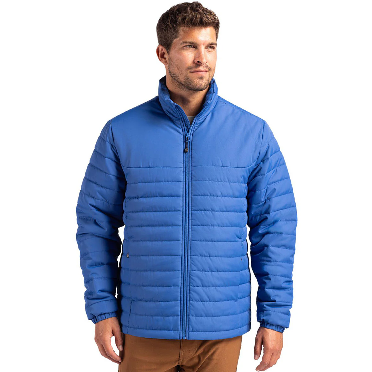Clique Men's Royal Blue Elevation Eco Full Zip Puffer Jacket - Image 3