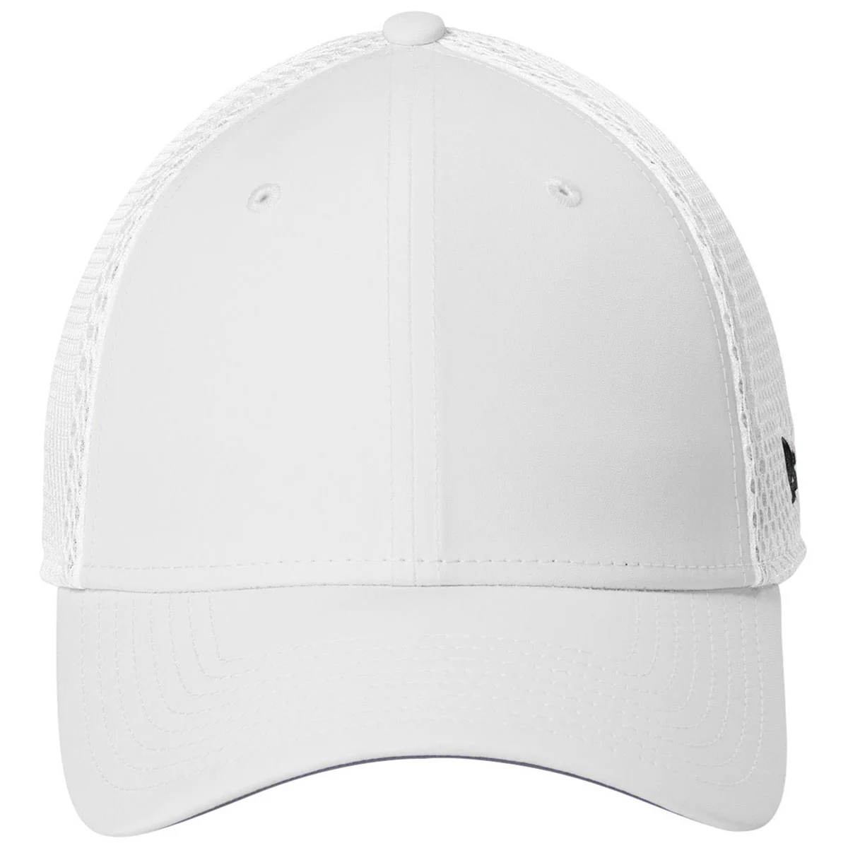 New Era White 39THIRTY Performance Stretch Mesh Cap - Image 4