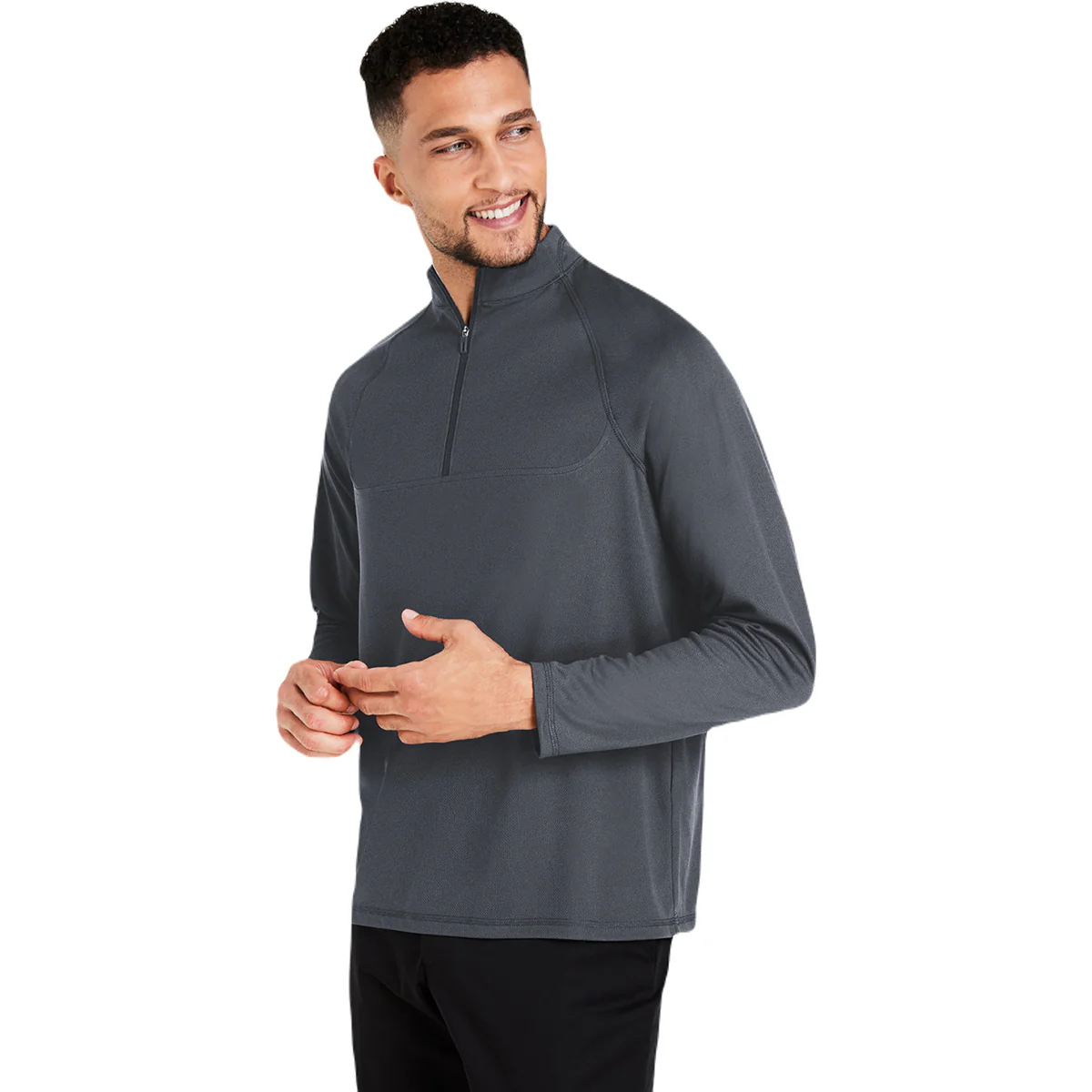 North End Men's Carbon Revive Coolcore Quarter Zip - Image 6
