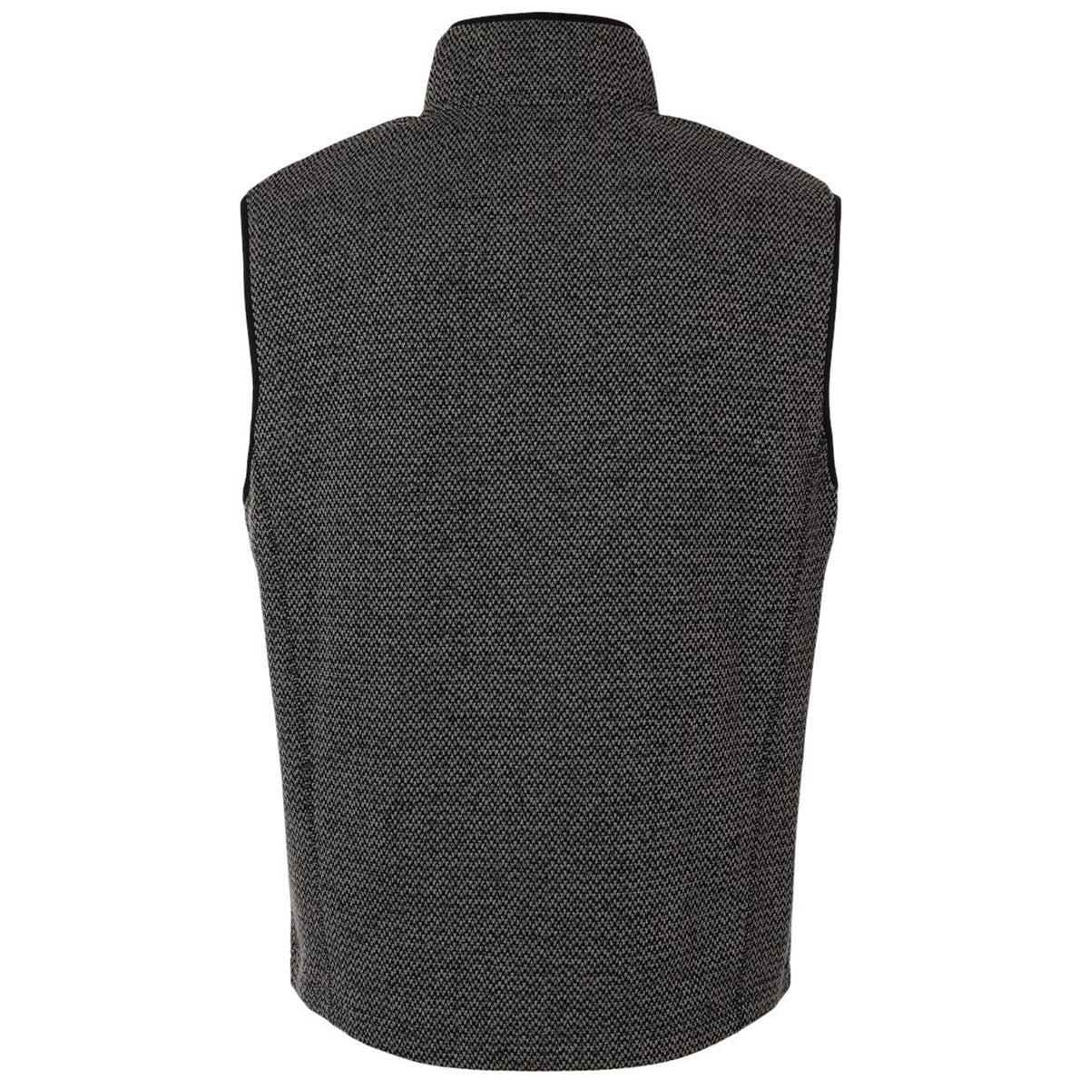 North End Men's Black/Grey Jasper Jacquard Fleece Vest - Image 2