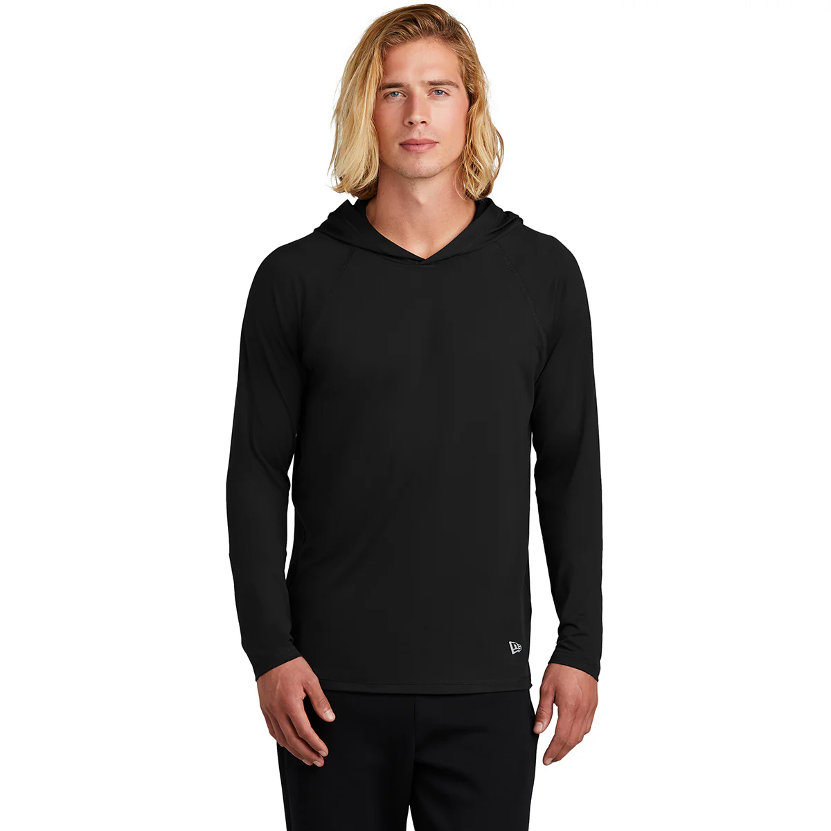 New Era Men's Black Power Long Sleeve Hoodie - Image 3