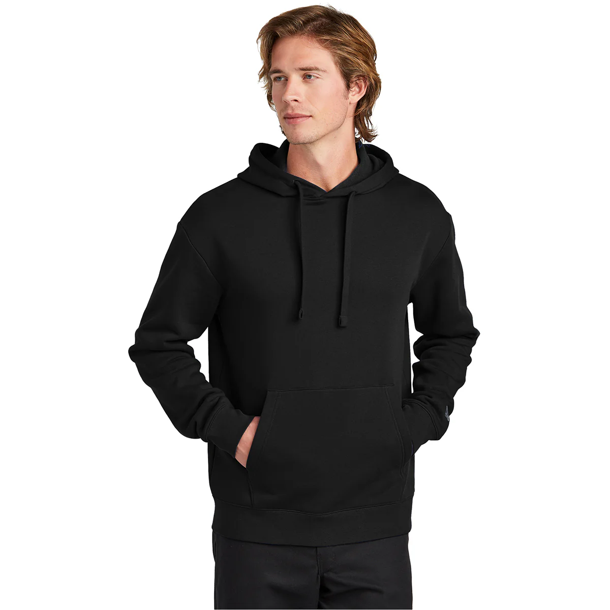New Era Men's Black Heritage Fleece Pullover Hoodie - Image 3