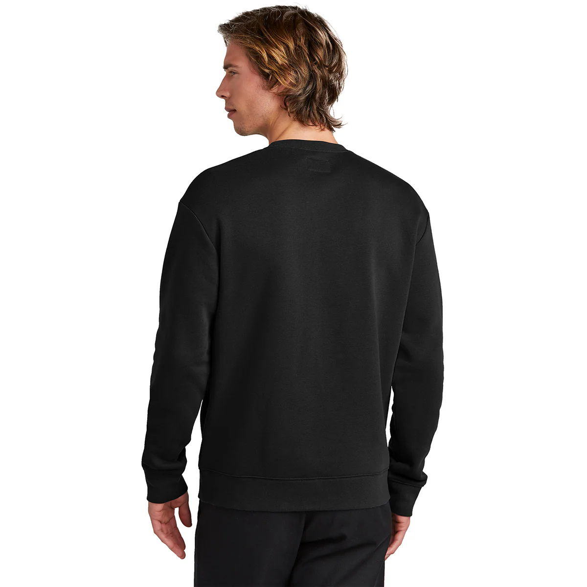New Era Men's Black Heritage Fleece Pocket Crew - Image 4
